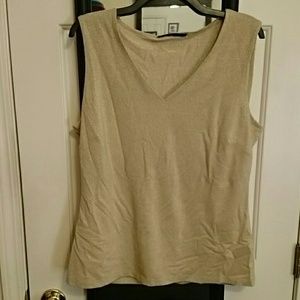 Gold sleeveless top